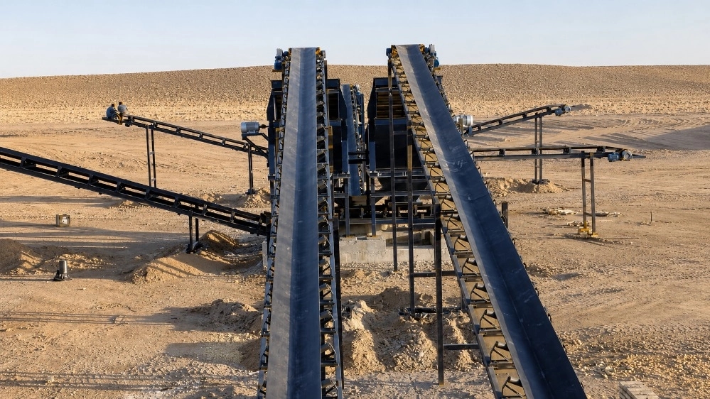نوار نقاله  چیست و نوار نقاله چه کاربردی دارد؟ سیستم حمل و انتقال مواد در صنایع معدنی و صنعتی