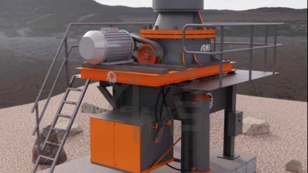 Cone crusher machine in ore processing plants